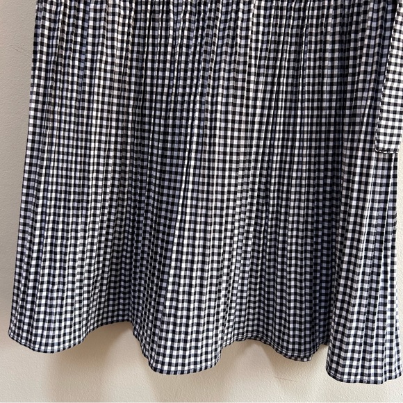 Zara ~new ~Gingham Check Smocked Pleated Skirt in size XS - Picture 6 of 13